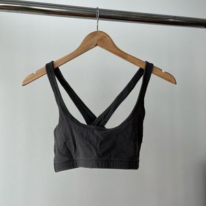 TNA dark grey bra top